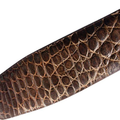 Thắt Lưng Nam Da Cá Sấu Gai Bụng Huy Hoàng HT4202 (120 x 3.5 cm) - Nâu Đất