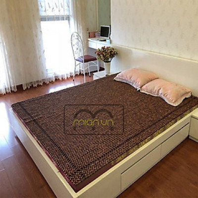 Chiếu Hạt Gỗ Hương Đỏ Cao Cấp - Kích Thước 1,8mx2m hạt 1.2cm ( video , hình thật )