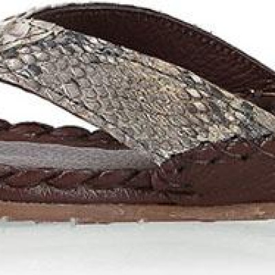 Dép nữ Huy Hoàng da trăn màu nguyên thủy HT7304