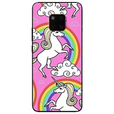 Ốp lưng dành cho Huawei 5t - Mate 20 - Mate 20 Pro mẫu Họa Tiết Ngựa Cầu Vòng