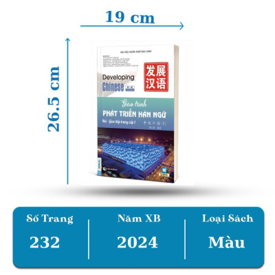 Sách Giáo trình phát triển hán ngữ nói - giao tiếp trung cấp 1 MCBooks
