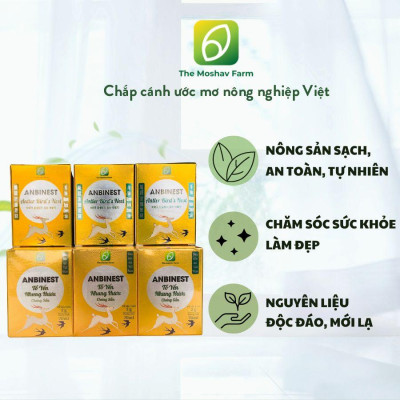 Tổ Yến Nhung Hươu Anbinest Dành Cho Người Già,Người Mới Khỏi Bệnh,Phụ Nữ Sau Sinh,Người Chơi Thể Thao,Trẻ Em block 6 hủ