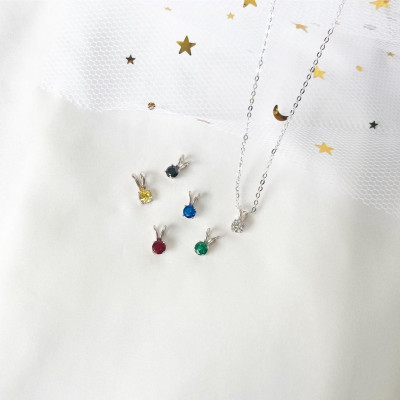 Dây chuyền bạc nữ 925 Mini Tone xinh xắn nhẹ nhàng Dế Bạc - M4347-1 màu tự chọn