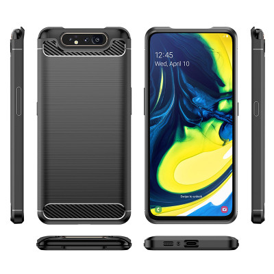 Ốp lưng chống sốc Vân Sợi Carbon cho Samsung Galaxy A80  - hàng chính hãng