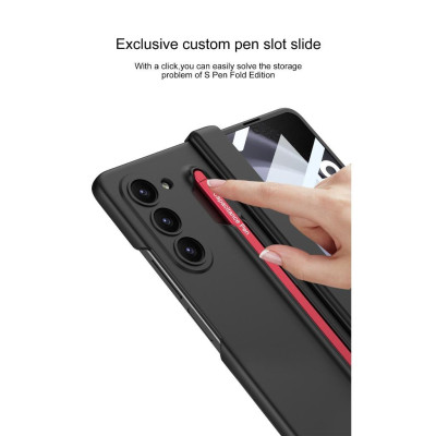 Ốp Lưng Cho Galaxy Z FOLD 6 Có Bản Lề Bảo Vệ , Kèm Bút Và Kính Cường Lực Mặt Trước - BUM STORE GALAXY CASE