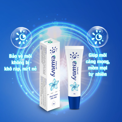 Dưỡng Môi Esunvy Bảo Vệ Môi Không Bị Khô Ráp, Nứt Nẻ, Luôn Căng Mọng, Mềm Mại Tự Nhiên Tuýp 10g TMP004