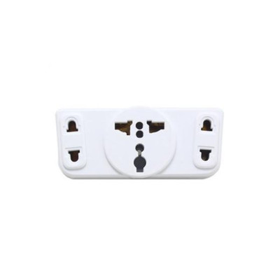 Ổ Cắm 2 Chức Năng: Phích Cắm Chia 3 Và Ổ Cắm Chuyển Đổi Từ 3 Chấu Thành 2 Thấu, 2000W, Nhựa ABS - TakyHome 8605