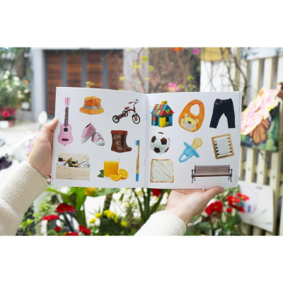 Sách Bóc Dán Phát Triển Ngôn Ngữ Và Nhận Biết - Cho Trẻ Từ 3 Tuổi - Combo 6 Cuốn - Đinh Tị Books