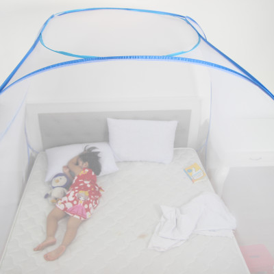 Mùng Chụp Tự Bung Cao Cấp Mộc Miên - Đỉnh Rộng 1m6x 2m