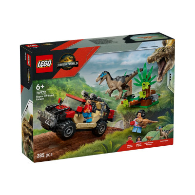 LEGO JURASSIC 76972 Đồ Chơi Lắp Ráp Cuộc Tẩu Thoát Khỏi Raptor (285 chi tiết)