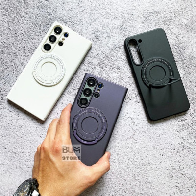Ốp Lưng Cho Samsung Galaxy S24 Ultra / S25 Plus / S24 Plus / S23 Ultra / S23 Plus Nhựa Cứng Có Từ Tính Tích Hợp Gía Đỡ