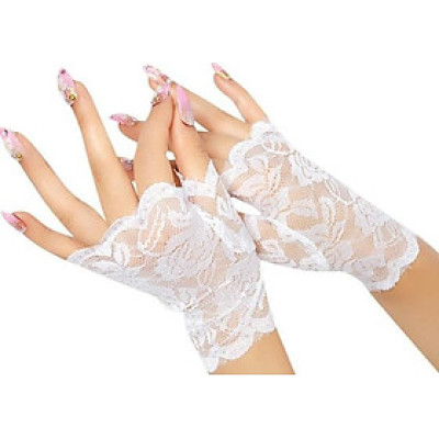 Găng tay Cô dâu và Dạ hội MS: 40620 (họa tiết ngẫu nhiên)