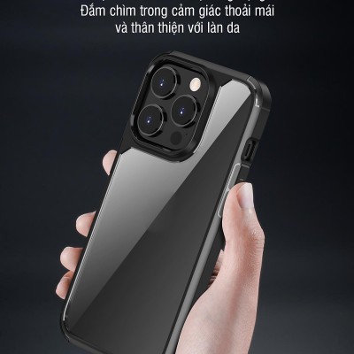 Ốp lưng trong viền tím dành cho iPhone 14 Pro Max / 14 / 14 Max / 14 Pro - Hàng chính hãng