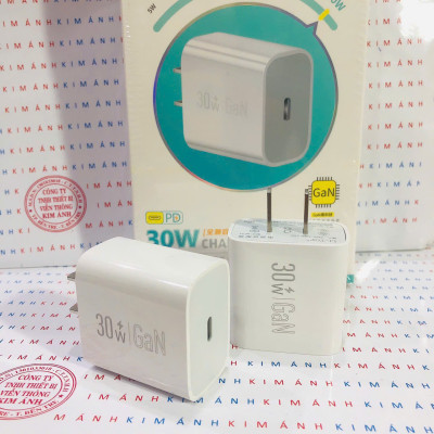 Bộ sạc nhanh LI-TOP GaN AT17 chân Ios (L) công suất PD 30W, có chứng nhận 3C tiêu chuẩn quốc gia, hàng chính hãng bảo hành 12 tháng