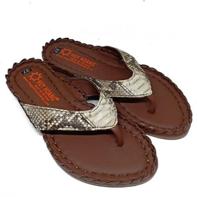 Dép nữ Huy Hoàng da trăn màu nguyên thủy HT7304