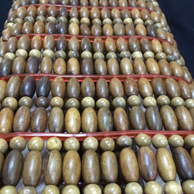 Gối Hạt Gỗ Cao Cấp , Massage Đầu - Chiếu gỗ Mian.vn ( video , hình thật )