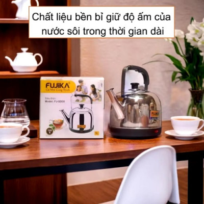 [mẫu mới] Siêu điện đun nước siêu tốc 5L Fujika tự ngắt khi sôi hàng chính hãng bảo hành 12 tháng