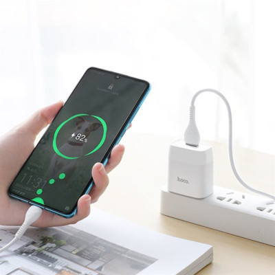 Bộ Dây Và Cóc Sạc Nhanh Hoco C72 2.1A Cổng Micro - Hàng Chính Hãng