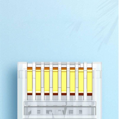 Ugreen UG60558NW120TK bao có 100 chiếc đầu bấm mạng Cat6 RJ45 trong suốt chân mạ vàng 24K - HÀNG CHÍNH HÃNG