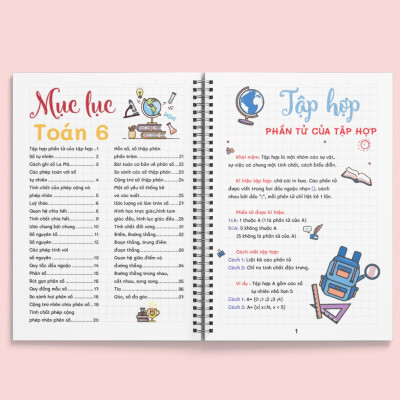 Sách Takenote lớp 6: Toán + Văn Cánh Diều + Tiếng Anh 3-12 khổ A5 (Phiên Bản Mới Nhất)