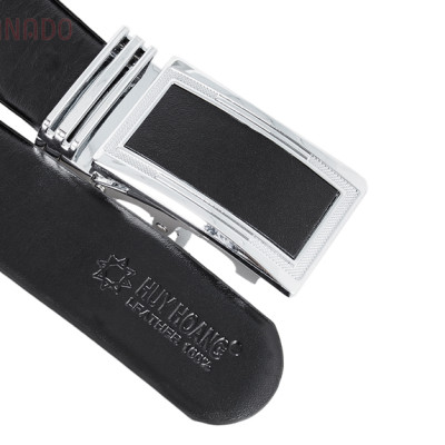 HJ2102-HJ4111 - Bộ Bóp nam & Dây nịt nam Huy Hoàng da bò màu đen