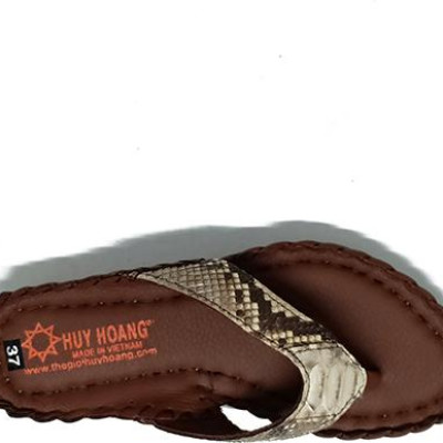 Dép nữ Huy Hoàng da trăn màu nguyên thủy HT7304