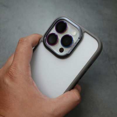 Ốp Lưng Chống Vân Tay cho iPhone 15 Pro Max, 14 ProMax, 13 Pro Max - Viền Camera Kim Loại, Cạnh Cao Su Chống Sốc, Chống Mồ Hôi Tay – Hàng chính hãng
