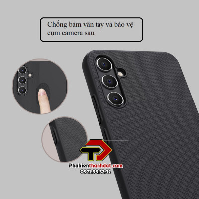 Ốp lưng cho SamSung Galaxy A34 5G chính hãng Nillkin dạng sần, chống bám vân tay - Hàng chính hãng