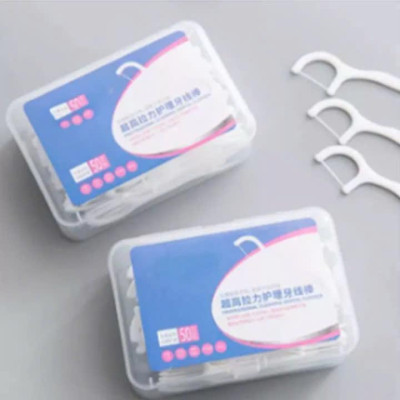 Combo 10 hộp Tăm Chỉ Nha Khoa - 10 hộp *Hộp 50 Cái - Tiệt Trùng Vệ Sinh Răng Miệng Chất Lượng Cao Nữ Women