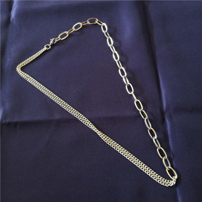 Dây chuyền vòng cổ thời trang unisex mix 2 lớp titan không gỉ