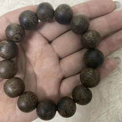 Vòng tay trầm hương dành cho nam vân gỗ đẹp cao cấp-  Tâm An Nhiên