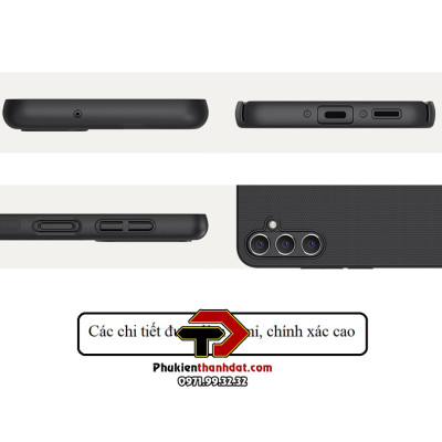 Ốp lưng cho SamSung Galaxy A34 5G chính hãng Nillkin dạng sần, chống bám vân tay - Hàng chính hãng