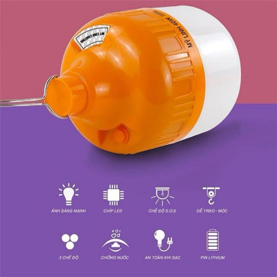 Bóng Đèn Tích Điện 40W 100W 150W Siêu Sáng Tiện Lợi Gọn Nhẹ Hàng Cao Cấp - Bóng Đèn Led Tích Điện 6-8h