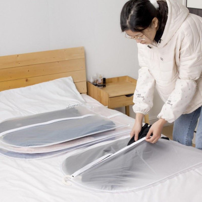 Túi bọc quần áo treo tủ đồ, túi trùm quần áo chống bụi chống thấm 60x80cm