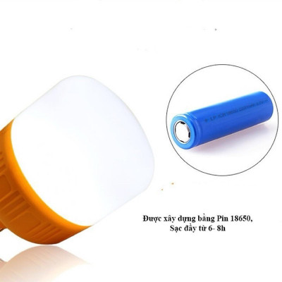 Bóng Đèn Tích Điện 40W 100W 150W Siêu Sáng Tiện Lợi Gọn Nhẹ Hàng Cao Cấp - Bóng Đèn Led Tích Điện 6-8h