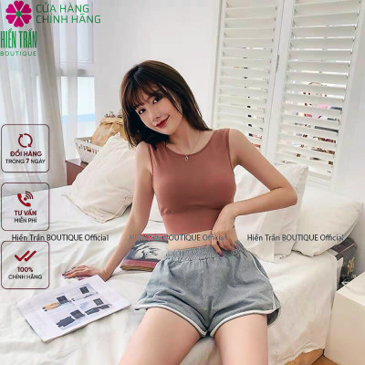 Áo croptop Hiền Trần BOUTIQUE có đệm ngực siêu xinh