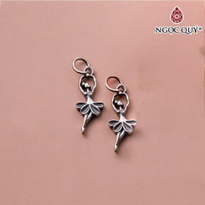 Charm bạc người múa bale treo - Ngọc Quý Gemstones