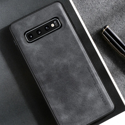 Ốp lưng da cho Samsung Galaxy S9, S9 Plus, S10, S10 Plus Ultra hãng X-level cao cấp viền mềm chống sốc - Hàng chính hãng