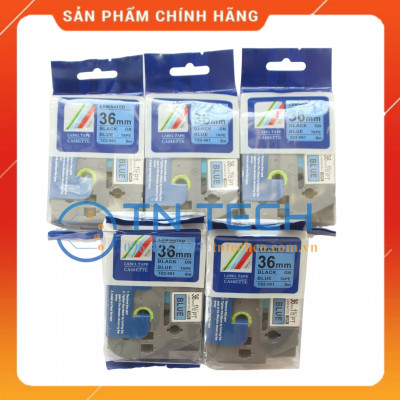 Nhãn In Tz2-561 - Đen nền dương 36mm x 8m - Dùng cho máy in BROTHER - AIMO - PUTY [Hàng Nhập Khẩu]