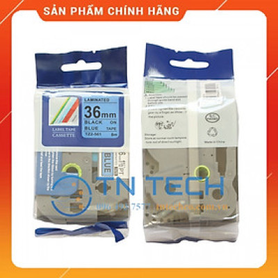 Nhãn In Tz2-561 - Đen nền dương 36mm x 8m - Dùng cho máy in BROTHER - AIMO - PUTY [Hàng Nhập Khẩu]