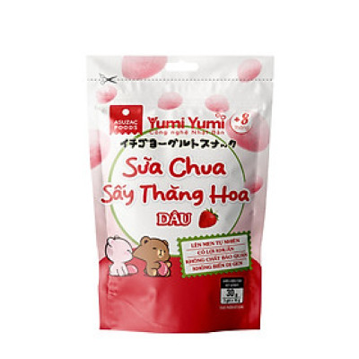 Sữa chua sấy thăng hoa Yumi Yumi vị túi hộp 30 g (10 g x 3 gói)