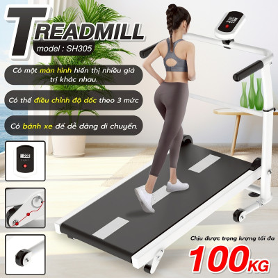 Máy chạy bộ cơ đa năng BG Treadmill SH306 5 in 1,Máy chạy bộ không điện SH305 thích hợp cho mọi lứa tuổi luyện tập (hàng nhập khẩu)