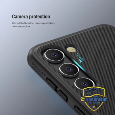 Ốp lưng cho Samsung S23 Ultra, Samsung S23 Plus, Samsung S23, Samsung S23 FE hiệu NILLKIN Super Frosted Shield lưng sần viền mềm, bảo vệ camera, chống sốc, chống trơn, chống vân tay cao cấp - Hàng chính hãng.