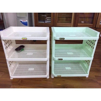 KỆ ĐA NĂNG 3 TẦNG KỆ ĐỰNG CHÉN BÁT CÓ GIỎ ĐỂ ĐŨA THÌA - KỆ NHÀ BẾP M5528