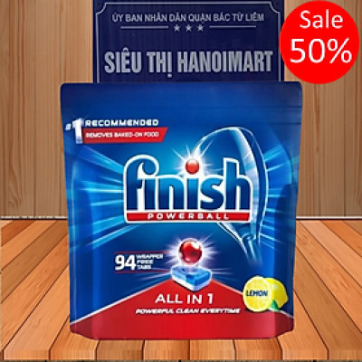Hộp 100 viên rửa chén Finish Classic Dishwasher Tablets QT025445