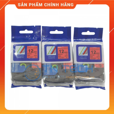 Nhãn In TNE-S451 - Đen nền đỏ 24mm x 8m - Dùng cho máy in BROTHER - AIMO - PUTY [Hàng nhập khẩu]