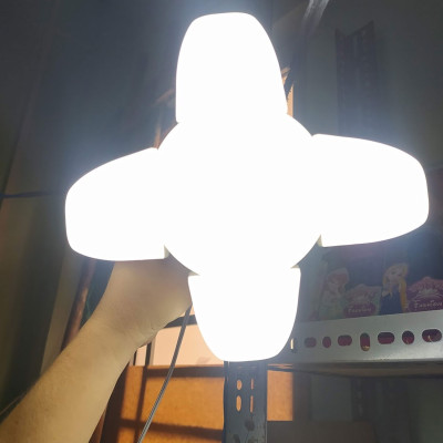 Đèn Led 4 Cánh Quạt 1 Đèn Tròn Trung Tâm KhoNCC Hàng Chính Hãng - Với 5 Bóng Siêu Sáng Tỏa Đều Không Gian - NLM-LED4C60W (Trắng)