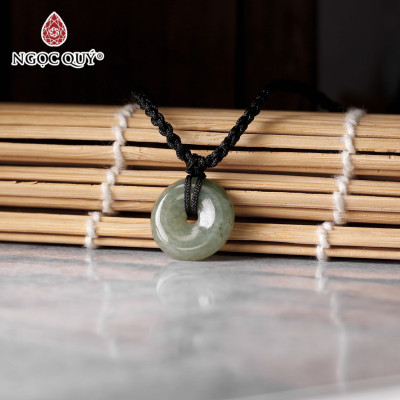 Mặt dây chuyền đồng điếu đá cẩm thạch nước ngọc mệnh hỏa, mộc - Ngọc Quý Gemstones