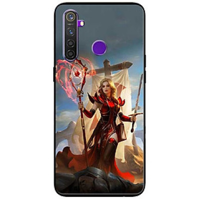 Ốp lưng dành cho Realme 6i mẫu Cô Gái Trượng Đỏ