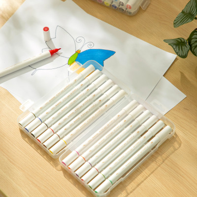 [Sơn Tùng M-TP Collection] Bút Màu Marker Chuyên Nghiệp Cao Cấp Hộp Nhựa BST Limited Deli - Họa Cụ Tô Màu Dạ Vẽ Tranh Manga Anime Thiết Kế Thời Trang, Trang Trí Sổ Tay Kế Hoạch Planner - CC185